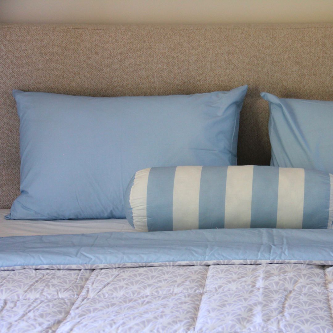 100% Cotton - Beach House - 5-Piece Blue Comforter Set