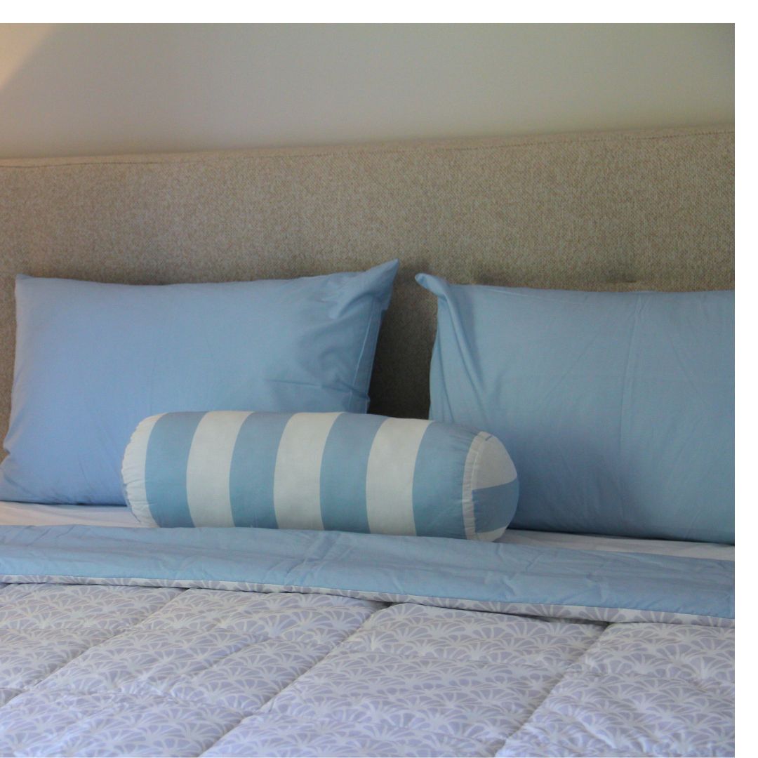 100% Cotton - Beach House - 5-Piece Blue Comforter Set