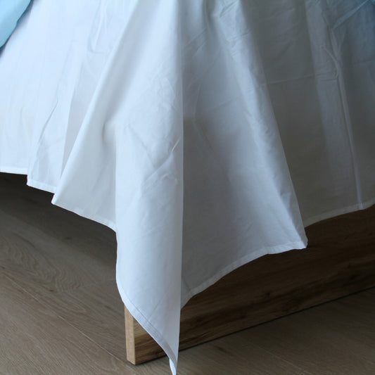 White Flat Sheet - 100% Cotton